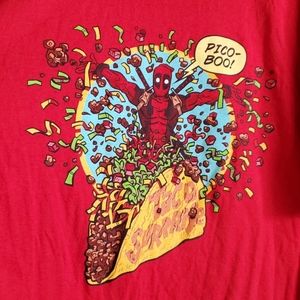Red Marvel t-shirt